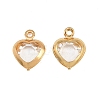 Valentine's Day 304 Stainless Steel & Glass Pendants STAS-Q119-01G-B01-1