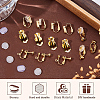 32Pcs 4 Style Brass Clip-on Earring Converters Findings KK-SP0001-28G-6