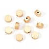 BENECREAT 50Pcs Matte Style Brass Beads KK-BC0003-15-4