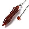 Dyed & Heated Natural Carnelian Pointed Dowsing Pendulums G-F758-F02-P-2