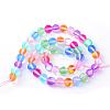 Synthetic Moonstone Beads Strands G-R375-8mm-A08-2