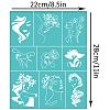 Self-Adhesive Silk Screen Printing Stencil DIY-WH0338-220-2