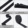 Gorgecraft Polyester Non Slip Knitted Elastic Belt EW-GF0001-04-6