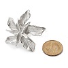 Flower Alloy Adjustable Rings for Women RJEW-B108-01P-6