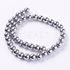 Synthetic Magnetic Hematite Beads Strands G-H1099-1-2