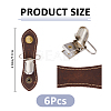 6Pcs Cattlehide Leather Cable Straps HJEW-FH00226-2