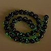 Handmade Gold Sand Lampwork Beads Strands LAMP-P051-L04-10mm-3