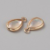 Natural White Shell Teardrop Charms with Enamel FIND-WH0159-52A-KCG-2