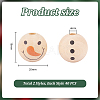80Pcs 2 Styles Natural Wood European Beads WOOD-PH0002-72B-2