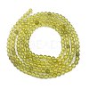 Natural Lemon Quartz(Heated) Beads Strands G-M438-A11-02-5