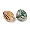 Spray Painted Opaque Acrylic Beads OACR-H054-17-2
