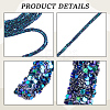 AB Plastic Glitter Sequin Rope for DIY Wedding Dresses Costume Clothing Shoes Jewelry Accessory OCOR-WH20007-02A-03-6