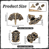 4Pcs 4 Style Brass EDC European Beads FIND-NB0005-02-2