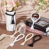 6Pcs 3 Colors Wood Tassels Pendant Decorations HJEW-OC00016-5
