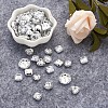 Acrylic Rhinestone Buttons BUTT-PJ0001-01-4
