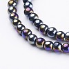 Glass Beads Strands X-GR4mm27Y-AB-2