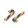 Christmas Candy Cane Handmade Polymer Clay Beads CLAY-P005-03B-07-2