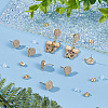 4 Pairs Brass Micro Pave Cubic Zirconia Flat Round Stud Earring Findings ZIRC-BBC0001-96-4