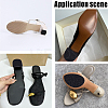 2Pairs Square Rubber Anti-slip Stickers for Shoe Soles AJEW-CY0002-56-5