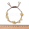 Adjustable Natural Yellow Quartz Braided Bead Bracelets for Women BJEW-U035-02J-5