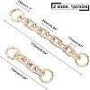 2Pcs 2 Style Zinc Alloy Purse Extender Chains FIND-CA0003-17-2