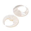 Natural White Shell Carved Cabochons SSHEL-C012-11-2