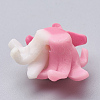 Handmade Polymer Clay Flower Beads CLAY-S089-15E-2