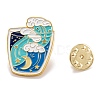 Alloy Enamel Brooches JEWB-O004-21-2