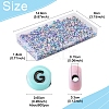 100G Flat Round Craft Style Opaque Acrylic Beads SACR-FS0001-34-4