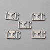 Zinc Alloy Ribbon Crimp Ends LS-DIY-WH0430-053P-1