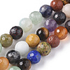 Natural Mixed Gemstone Beads Strands G-F668-28-8mm-1