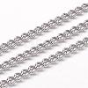 Tarnish Resistant 304 Stainless Steel Curb Chains CHS-K004-04P-0.8mm-1