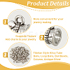 120Pcs Tibetan Style Alloy Tube Bails TIBE-UN0001-11-5
