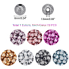 490Pcs 7 Style Spray Painted Acrylic Beads ACRP-PH0001-09-4