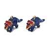304 Stainless Steel Enamel Pendants STAS-A139-02B-G-1