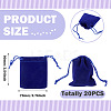 20Pcs Rectangle Velvet Drawstring Pouches TP-TA0001-03B-4