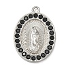 304 Stainless Steel & Rhinestone Pendants STAS-G371-09E-02P-1