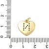 Brass Micro Pave Clear Cubic Zirconia Pendants KK-D229-01G-14-3