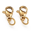 Ion Plating(IP) 304 Stainless Steel Lobster Claw Clasps X-STAS-G240-01B-G-2