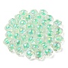 UV Plating Rainbow Iridescent Acrylic Beads OACR-A014-03H-3