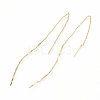 Brass Stud Earring Findings X-KK-T020-134G-1