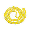 Opaque Solid Color Glass Beads Strands GLAA-N052-04-A05-2