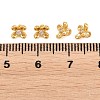Brass Micro Pave Clear Cubic Zirconia Charms KK-Z162-04G-3
