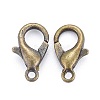 Antique Bronze Tone Zinc Alloy Lobster Claw Clasps X-E103-NFAB-3