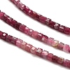 Gradient Color Natural Pink Tourmaline Beads Strands G-K373-A03-01-4