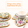 3Pcs 3 Style Wooden Mosaic Coaster Base Bottom Embryo AJEW-GF0004-31-5