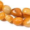 Natural Yellow Aventurine Beads Strands X-G-C257-02-4