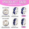 30Pcs 2 Colors Brass Rhinestone Spacer Beads RB-TA0001-29F-2