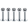 304 Stainless Steel Round Internally Threaded Labrets for Women Men WG9B6EB-02-1