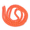 Baking Paint Transparent Glass Bead Strands X-GLAA-S031-6mm-27-2